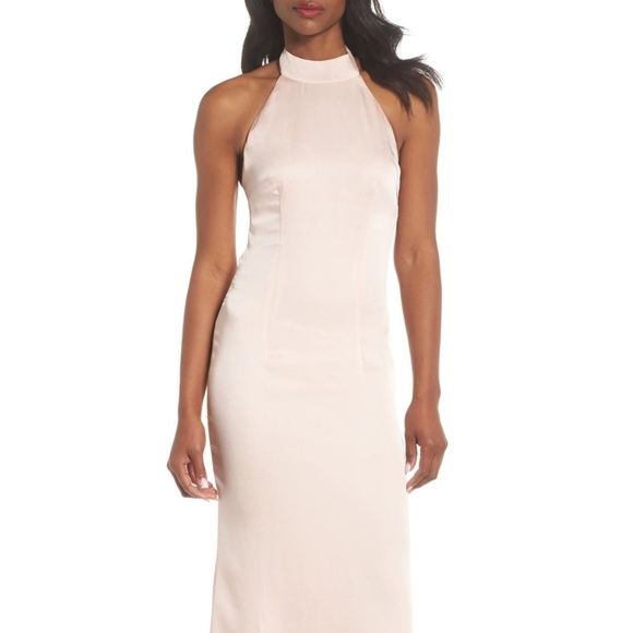 Jarlo‎ Tenny Halter Column Gown NEW